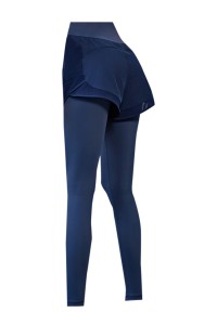 Fitness pants women's high waist fake two-piece running Yoga Pants elastic tight fitting autumn and winter wear quick drying exercise pants  SKSP024